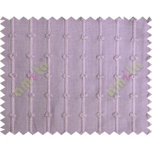 Purple self design stripes emboss loop main cotton curtain designs